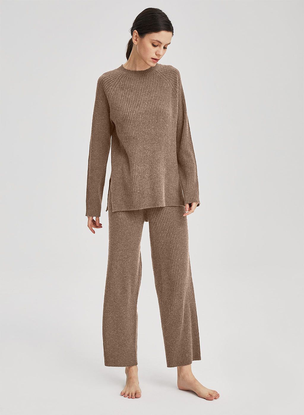 Cashmere Leisure Rib-Knit Set | NAP Loungewear