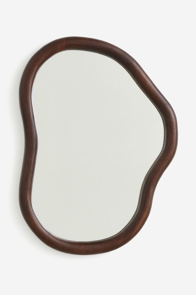 Large Mango Wood Mirror - Dark brown - Home All | H&M US | H&M (US + CA)