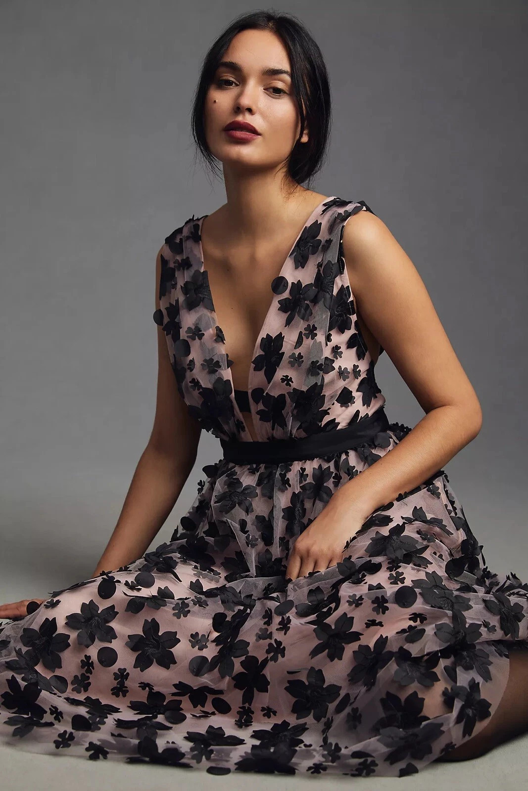 New Anthropologie 3-D Floral Dress size Us 4P  | eBay | eBay US