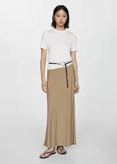 Short-sleeved fine-knit sweater ecru - Women - M - MANGO | Mango (US/MX/AU)