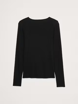 Ribbed Crew-Neck T-Shirt | Banana Republic (US)