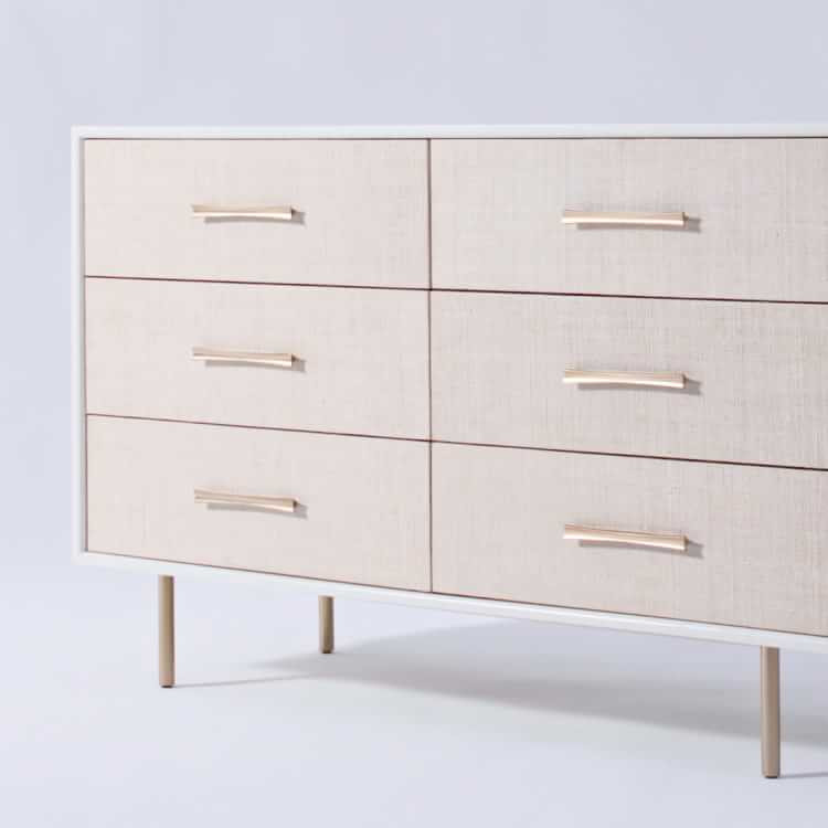 Margot Raffia 6-Drawer Dresser (56") | West Elm (US)