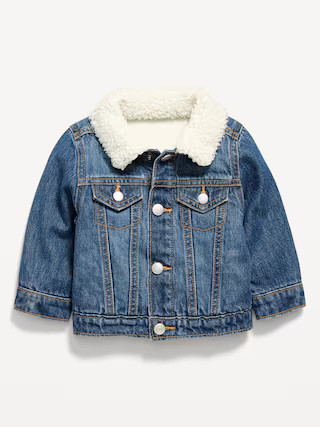 Sherpa-Collar Jean Trucker Jacket for Baby | Old Navy (US)