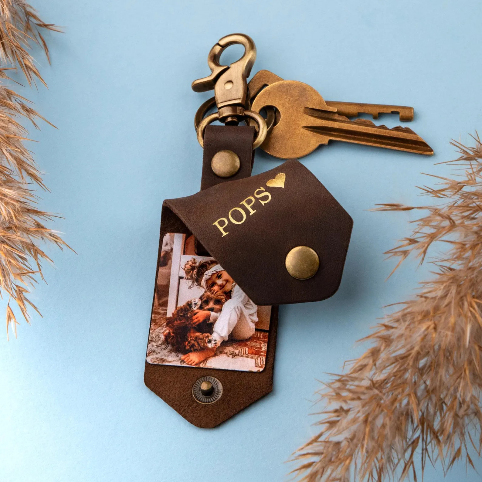 Gift for Grandpa, Personalized Photo Key Holder, Custom Key Chain With Photo, Grandparents Gifts ... | Etsy (US)