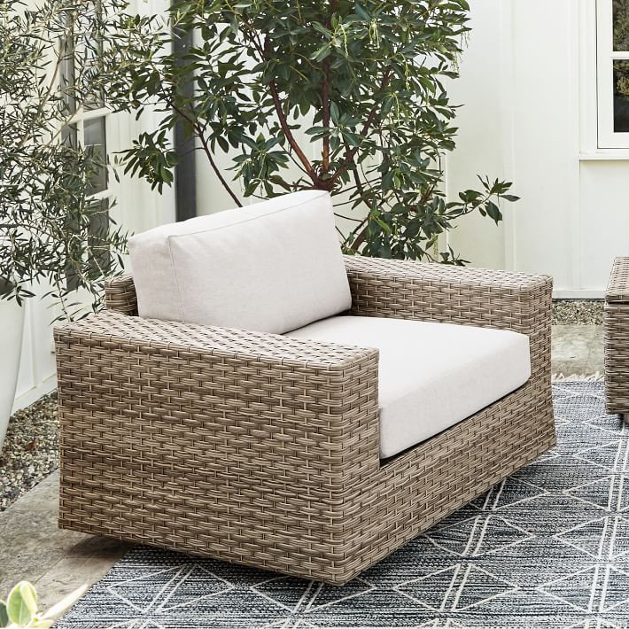 Urban Outdoor Swivel Chair | West Elm (US)