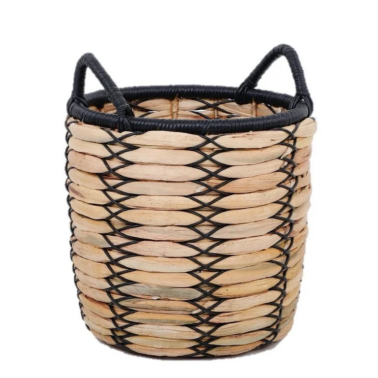 Better Homes & Gardens 12 Inch Claren Woven Water Hyacinth Basket Planter | Walmart (US)