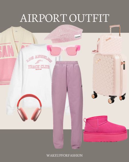 Pink, white and cream airport outfit!

#LTKeurope #LTKstyletip #LTKtravel
