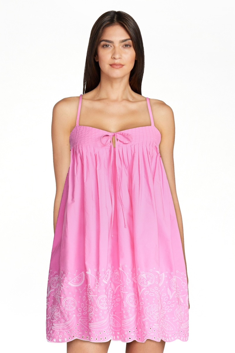 Free Assembly Women's and Women's Plus Cotton Pintuck Mini Dress, Sizes XS-4X | Walmart (US)