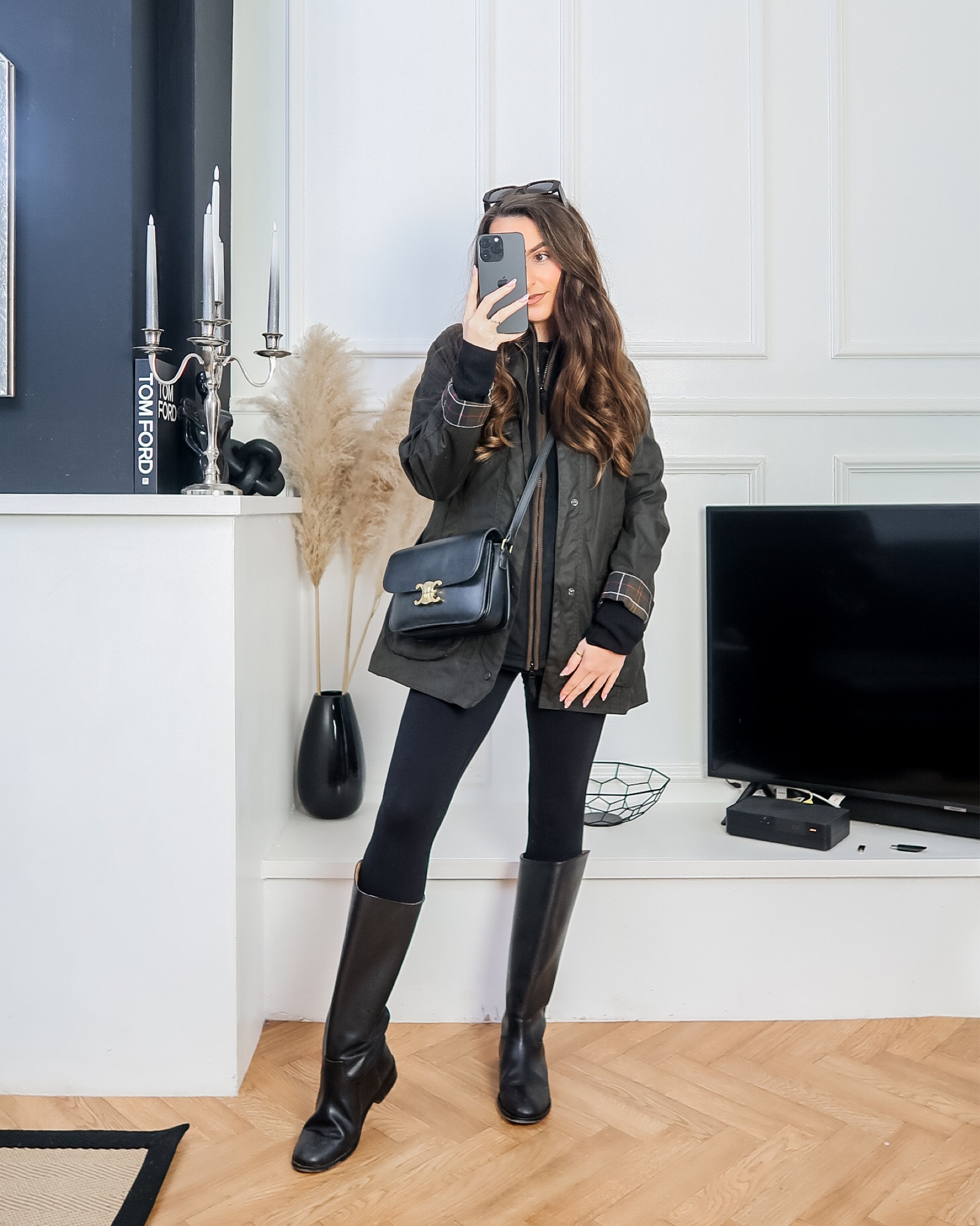 January outfit inspo, winter casual outfit ideas, simple outfits, riding boots outfits, Barbour jacket, beadnell jacket, wax jacket outfit, outdoor style, walking outfits, dog walk outfit inspo, dog walking outfits, countryside outfit idea, fleece gilet 

#LTKstyletip #LTKeurope #LTKsalealert