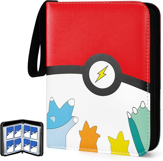 440 Pockets Trading Card Binder with 55 Removable Card Sleeves, 4-Pocket Card Holder Book Compati... | Amazon (US)