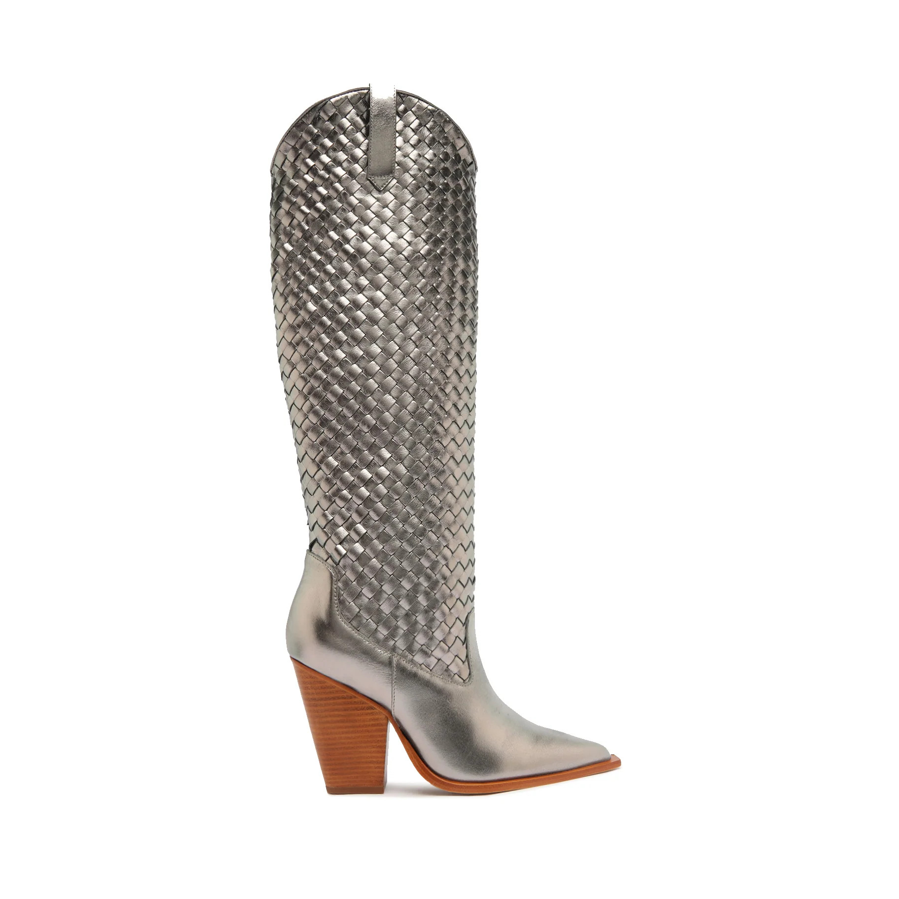 Ella Woven Metallic Leather Boot | Schutz Shoes (US)