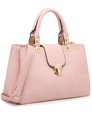 Dasein Women Satchel Handbags Top Handle Purse Medium Tote Bag Vegan Leather Shoulder Bag | Amazon (US)