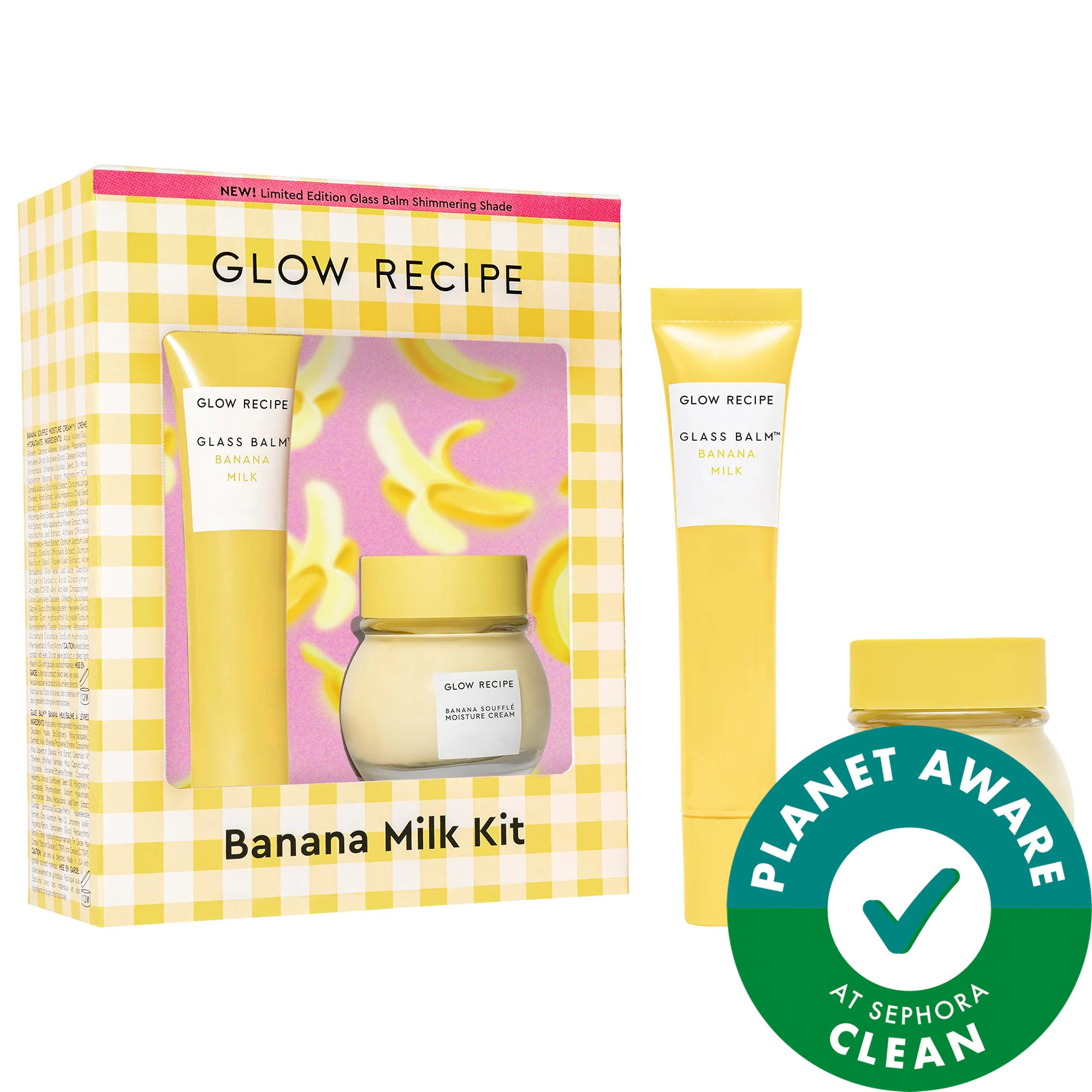 Glow Recipe Banana Moisturizing Cream & Shimmer Lip Treatment Duo | Sephora (US)