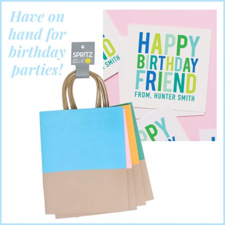 Love that these bags match perfect with our personalized stickers. Have both on hand for the easiest birthday party gifting!! 

#LTKSeasonal #LTKkids #LTKparties