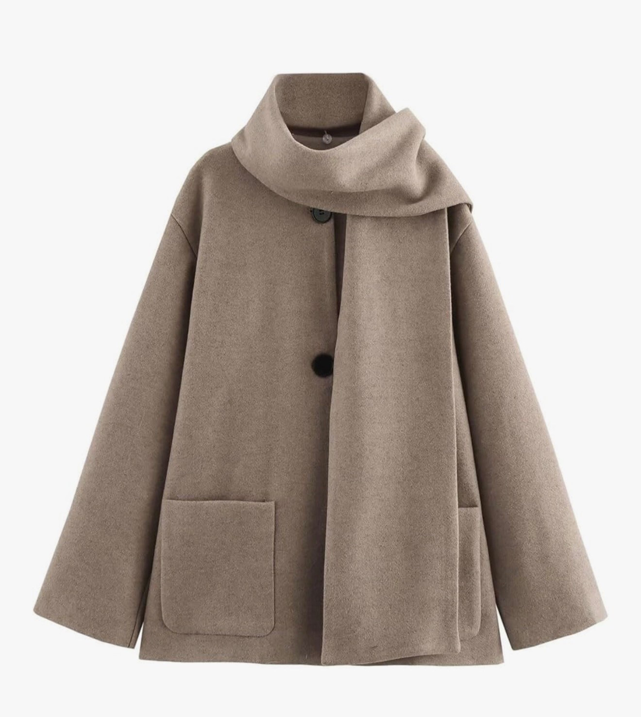 Women Oversized Scarf Jacket Wool Blend Long Sleeve Button Down Coat with Pockets Winter Warm Shawl Fashion Peacoat

#LTKSeasonal #LTKootd #LTKgrwm