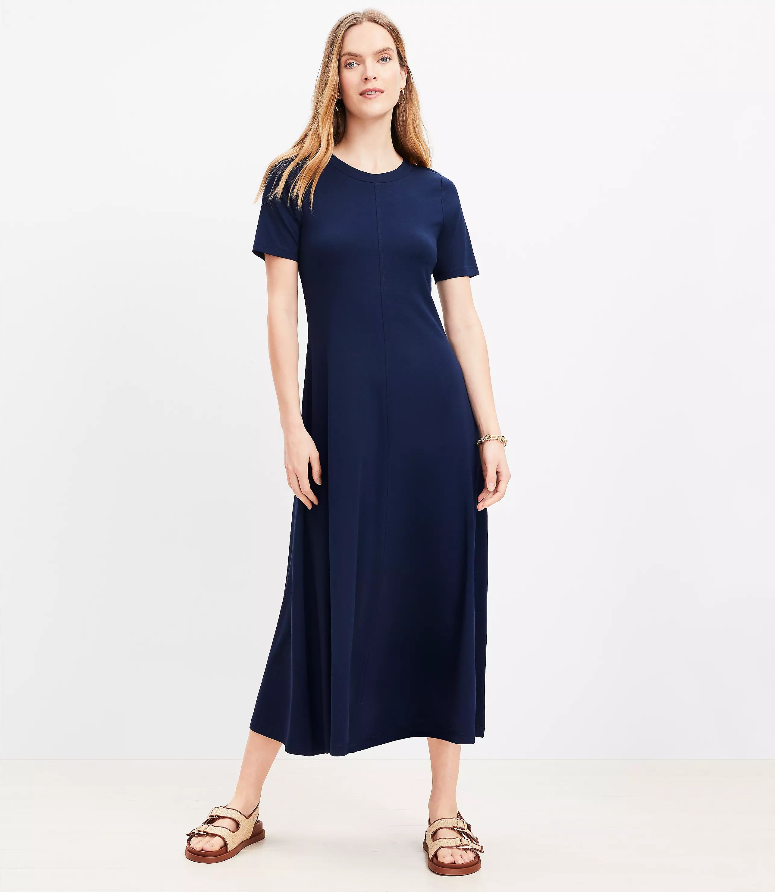 Short Sleeve Maxi Dress | LOFT