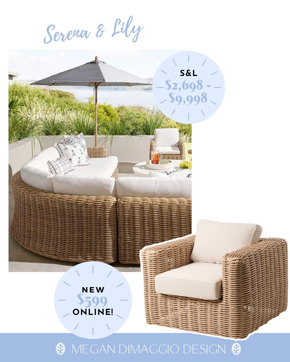 High sellout risk!! New outdoor safe wicker large swivel chair just added online and it looks so similar to Serena& Lily’s Del Mar collection!! I actually like the look for less swivel better!! 🤗

#LTKSaleAlert #LTKHome