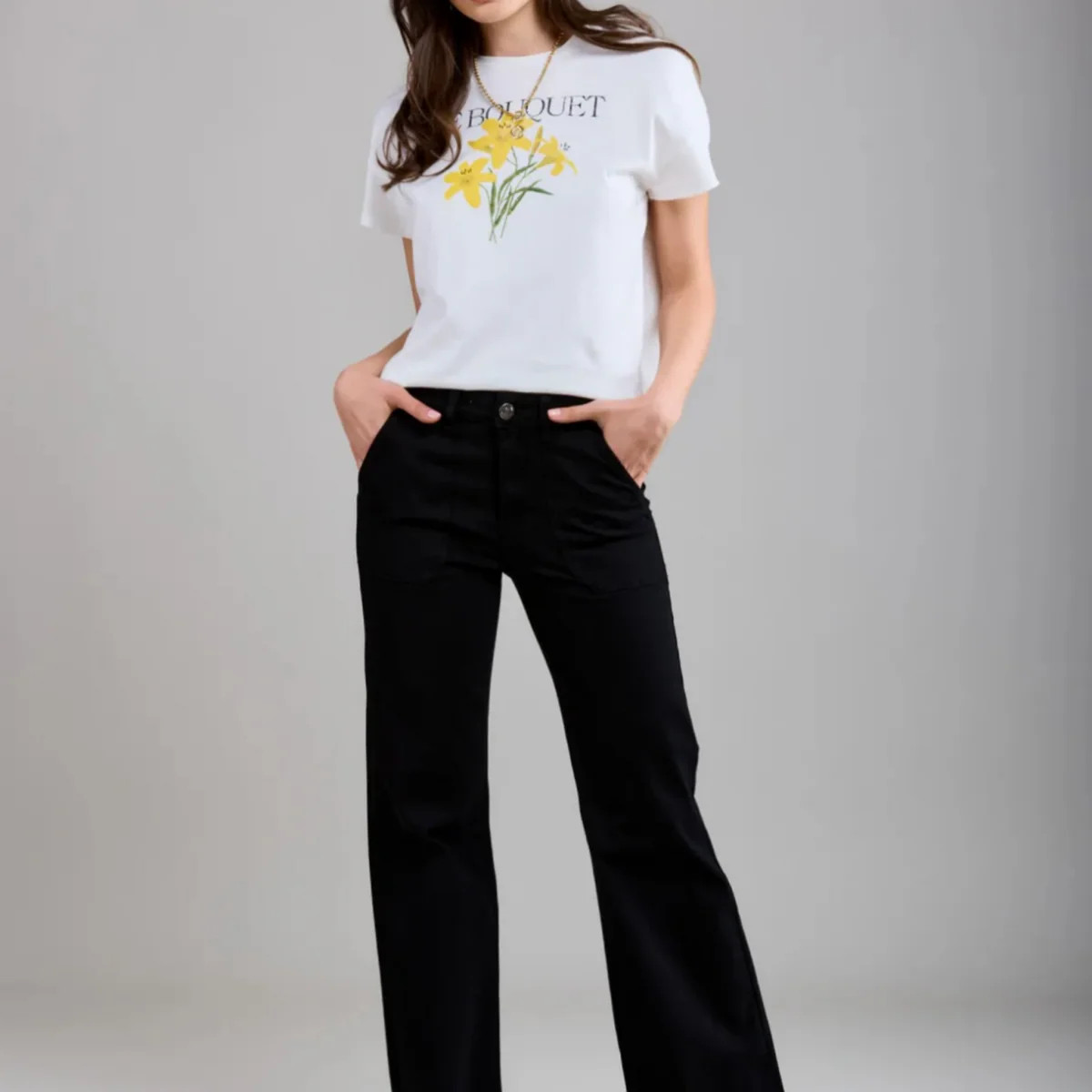 Crush Wide Leg - Black | Law and Co