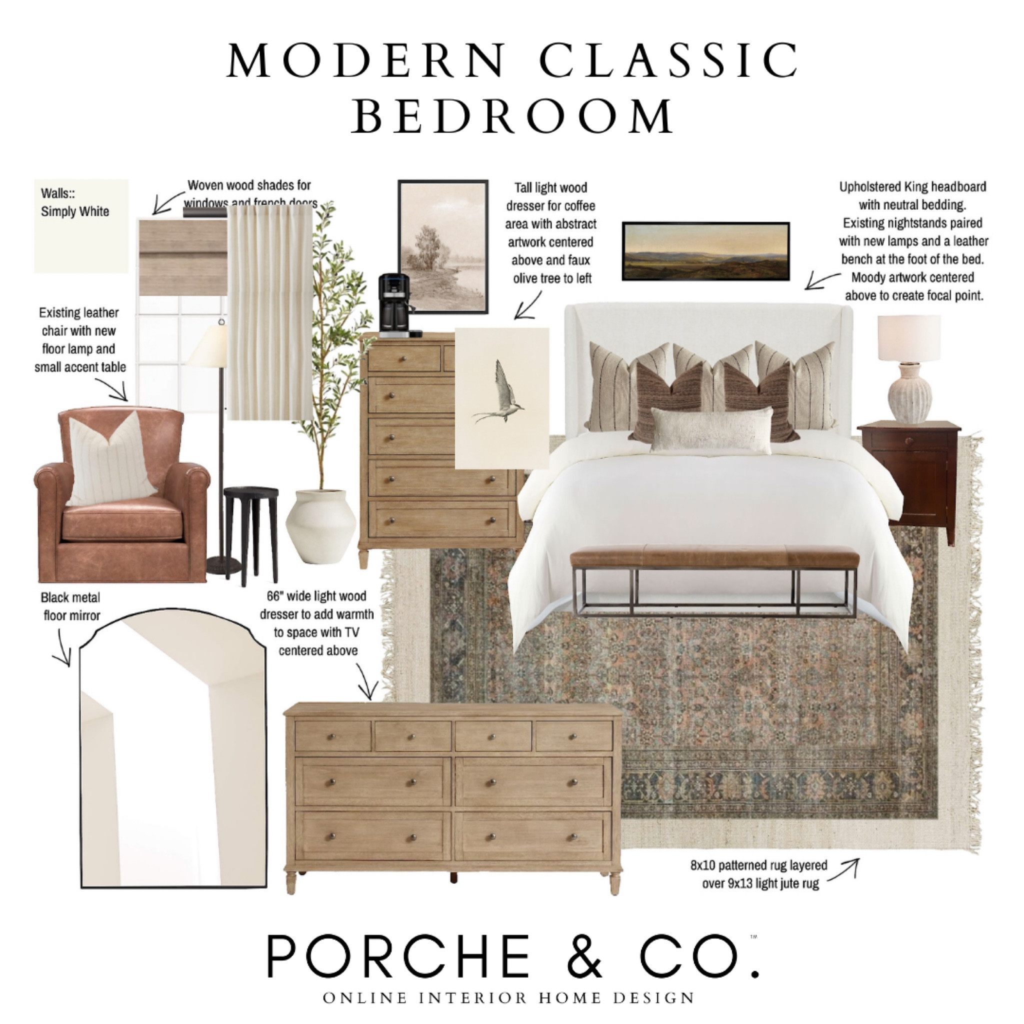 Modern classic bedroom, transitional bedroom decor, edesign, virtual interior design #bedroominspo #bedroominteriors

#LTKstyletip #LTKhome #LTKSeasonal