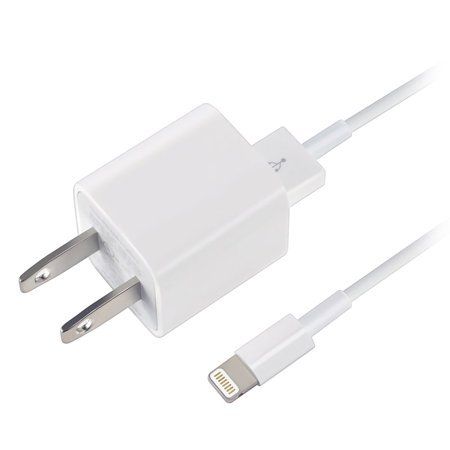 Apple USB Home Travel Adapter/ Lightning Cable Power Cord MD818ZM/ A for iPhone 5/ 5S/ 6/ 7/ 6s/ ... | Walmart (US)