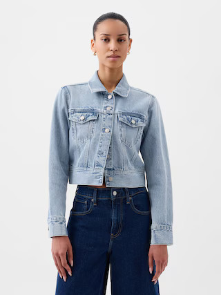 Cropped Icon Denim Jacket | Gap (US)