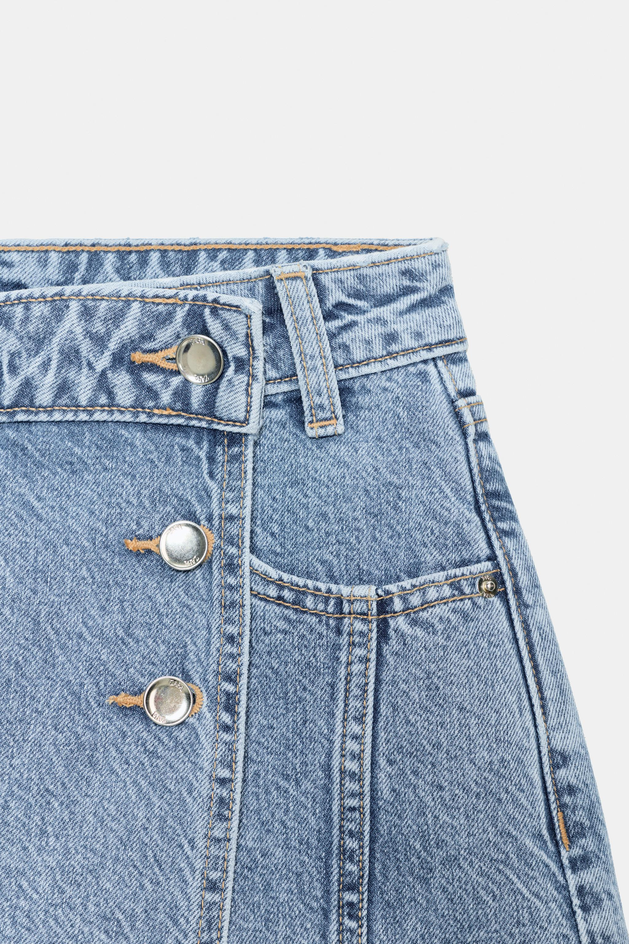Z1975 WRAP DENIM SKORT | Zara US