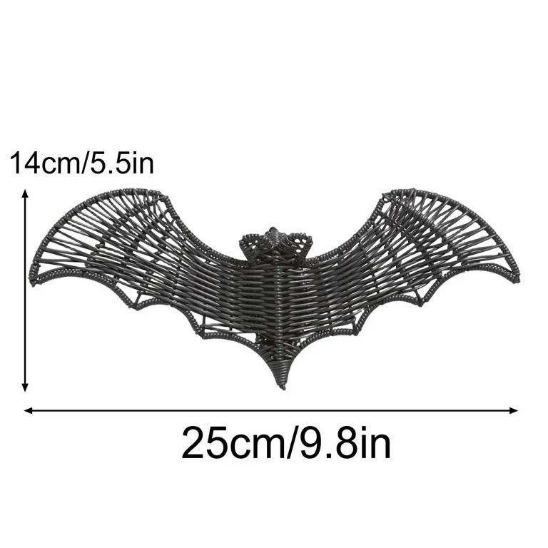 CxhicLuv Handmade Wicker Bat Hanging Decoration, Halloween Indoor & Outdoor Decor, Spooky Wicker ... | Walmart (US)