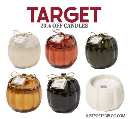 Click the target circle offer for an extra 20% off candles this week! Includes these adorable pumpkin ones! 

#LTKSeasonal #LTKsalealert