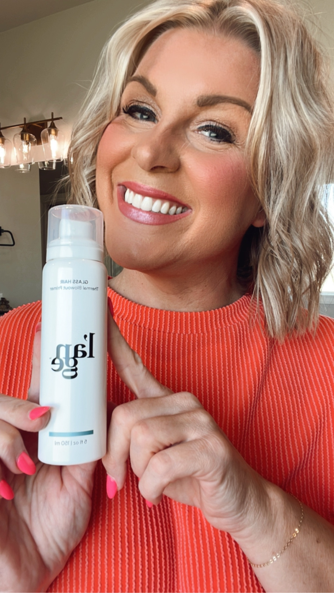 Gives my hair, a beautiful blown outlook! Protects it, makes it easy to style, and makes it smell so good! #Hair #ThermalBlowout #HeatProtectant #HairProducts #Hairstyle #BeautyProducts #Beauty

#LTKBeauty