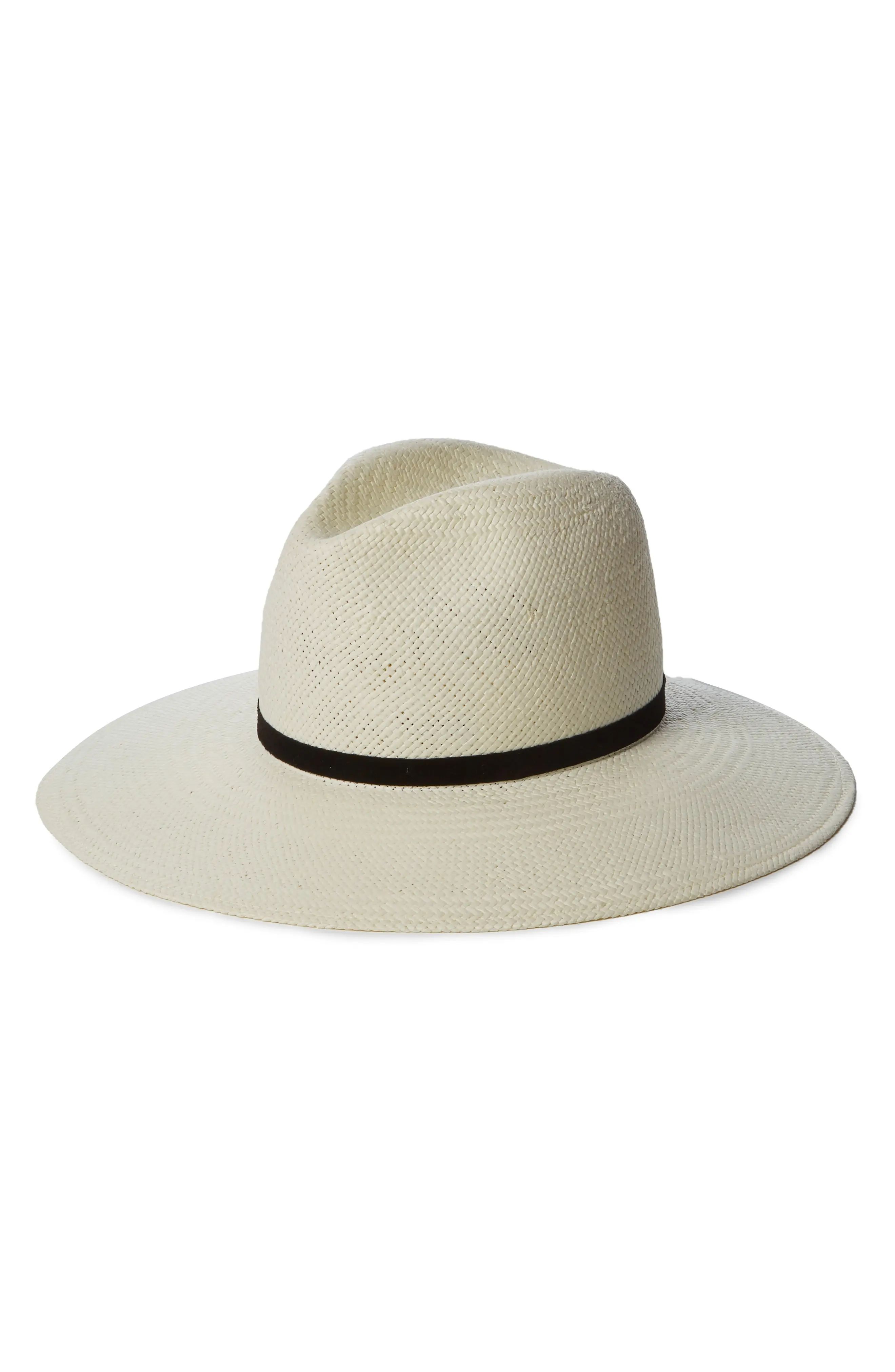 Women's Janessa Leone Demetria Packable Straw Fedora - | Nordstrom