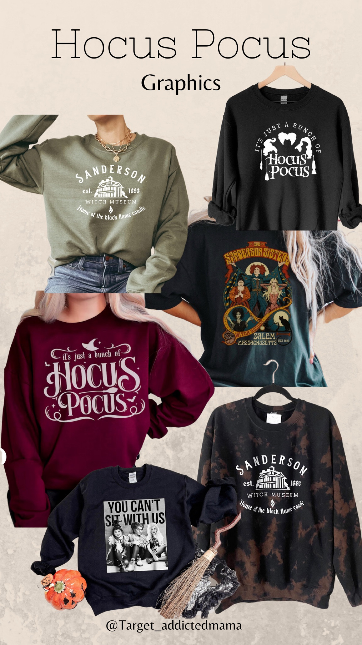 Hocus Pocus Sweatshirts and Tees
Halloween Must Haves
Hocus Pocus Graphics


#LTKFind #LTKSeasonal #LTKstyletip