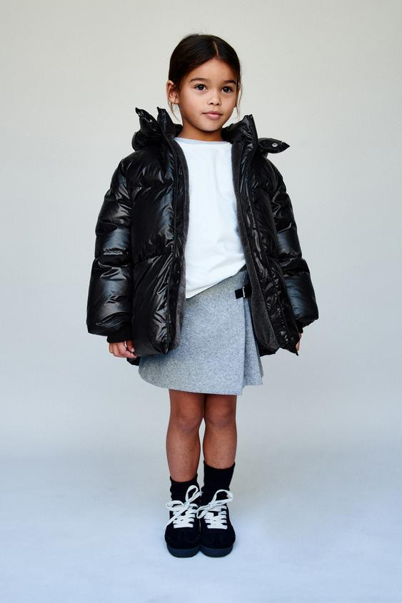 50% FEATHER AND 50% DOWN WATER REPELLENT AND WIND RESISTANT PUFFER COAT | Zara US