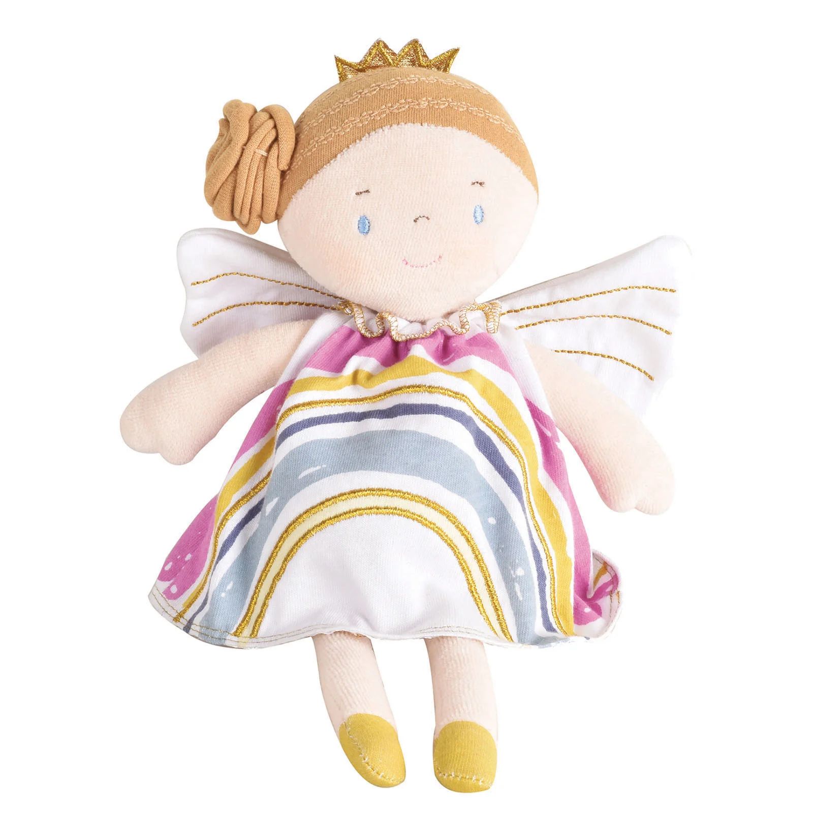 Fairy with Brown Hair in Rainbow Dress | Tikiri Toys