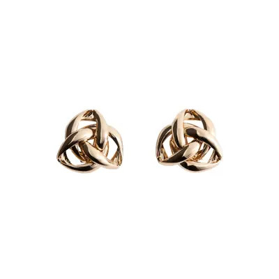 MANGO Intertwined Knot Earrings in Gold at Nordstrom | Nordstrom