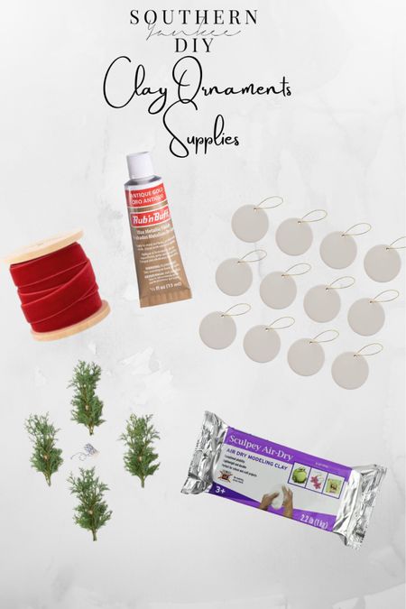 DIY Clay Ornament Supplies: Christmas tree ornaments, clay ornaments, studio McGee dupe, stamped ornaments, neutral Christmas decor 

#LTKunder50 #LTKSeasonal #LTKHoliday