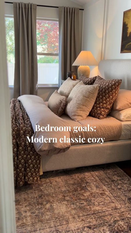 Cozy modern classic bedroom ideas 

#LTKstyletip #LTKVideo #LTKfindsunder100