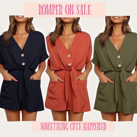 Super cute romper  💙
You can throw this on over a swimsuit 
Vacation outfits

#LTKunder50 #LTKFind