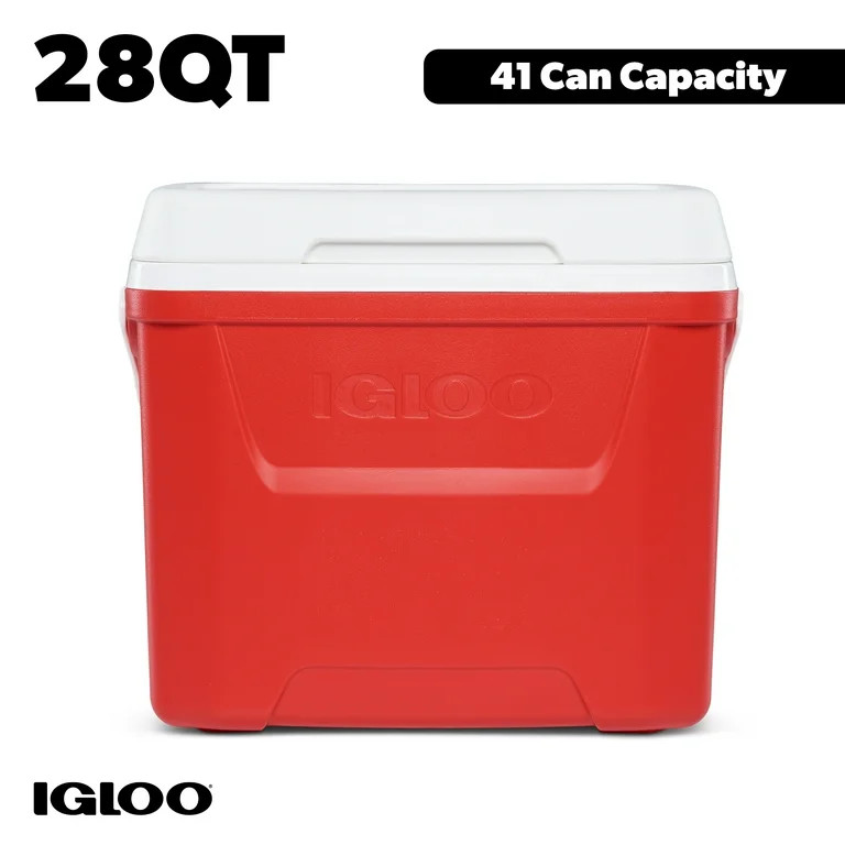 Igloo 28 QT Laguna Hard-Sided Ice Chest Cooler, Red | Walmart (US)