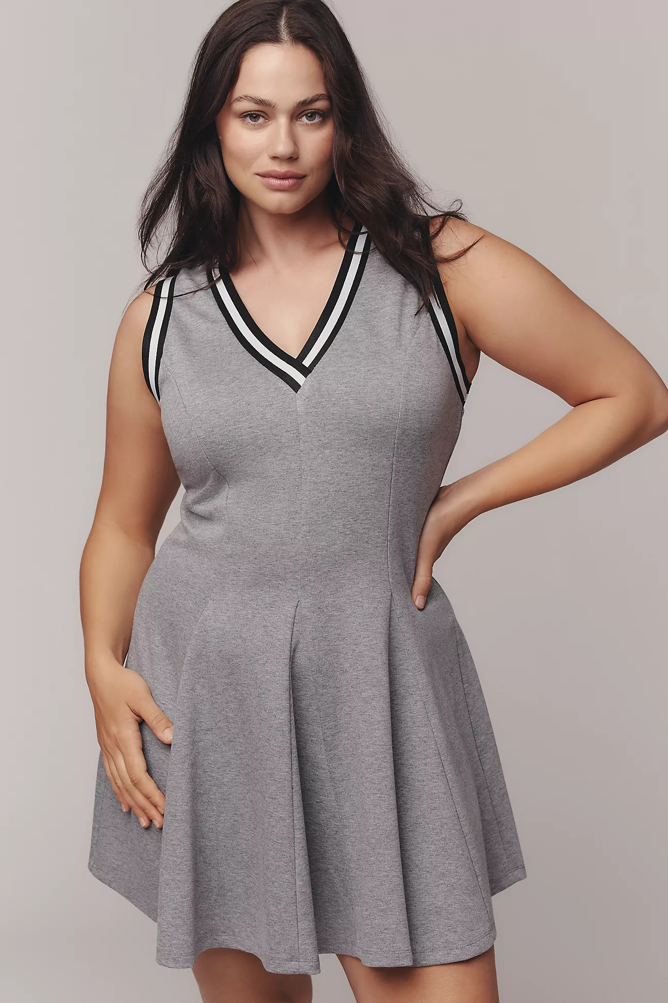 Daily Practice Sleeveless V-Neck Sporty Mini Dress | Anthropologie (US)