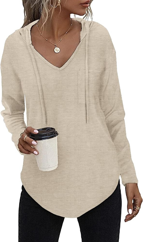 RIROW Womens Tops Hoodies Long Sleeve Drawstring Sweatshirt 2024 New S-3XL | Amazon (CA)