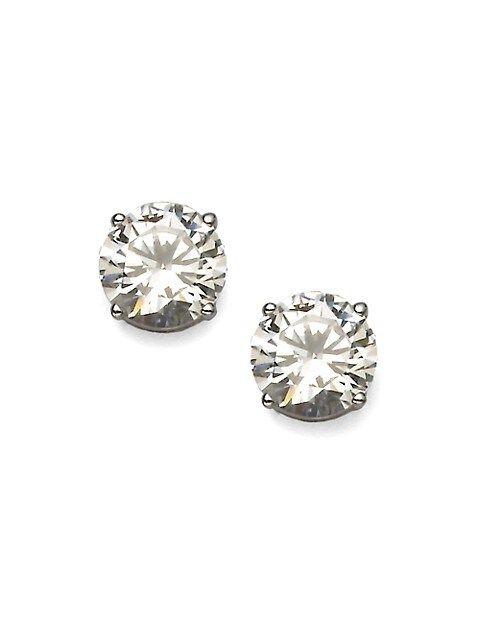 Brilliant-Cut Sterling Silver Stud Earrings | Saks Fifth Avenue