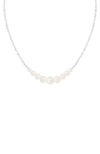 SPLENDID PEARLS Freshwater Pearl Necklace in White at Nordstrom Rack | Nordstrom Rack