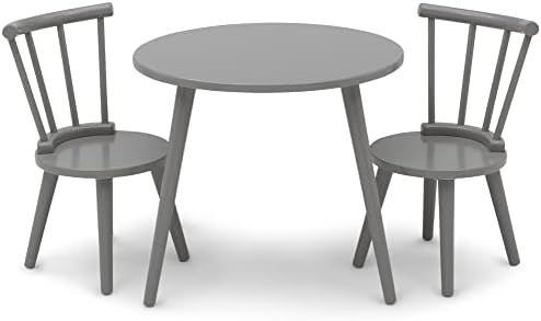 Delta Children Homestead Kids Table & 2 Chairs Set - Ideal for Arts & Crafts, Greenguard Gold Cer... | Amazon (US)