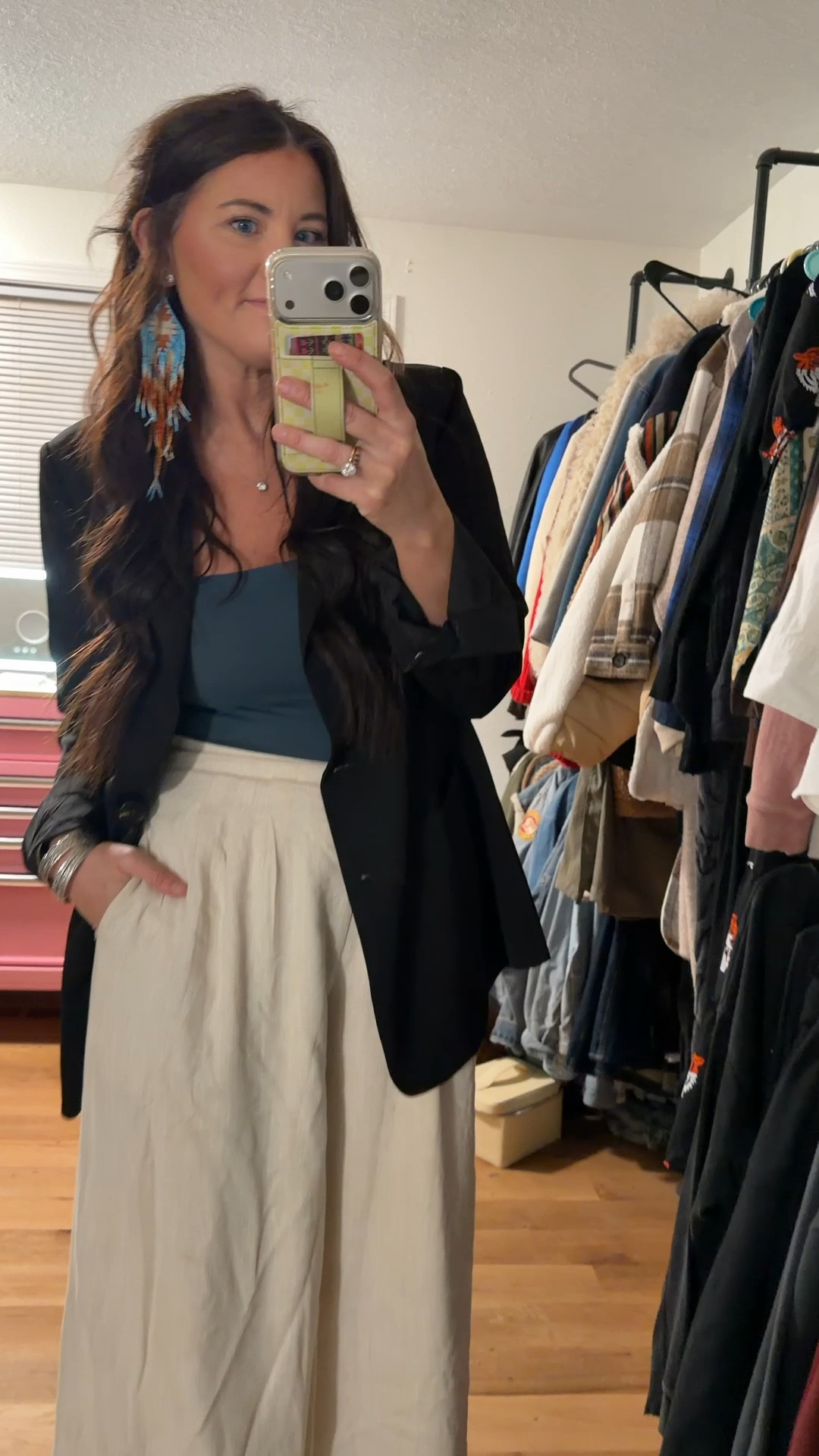 Office Outfit of the Day 💜
Earrings are custom by @thenativegoodwife on Instagram 