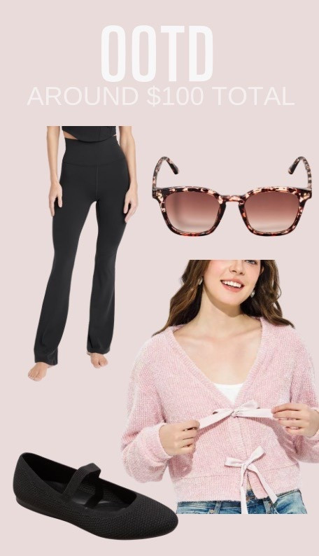 Cutesy outfit of the day from Target. All of it is $101. Loving the pink bow sweater and flared leggings  

#LTKValentine #LTKootd