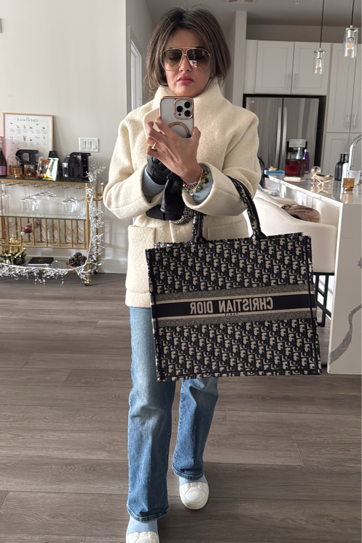 Effortlessly chic!  I wore this outfit with black gloves.

#LTKOver40 #LTKStyleTip