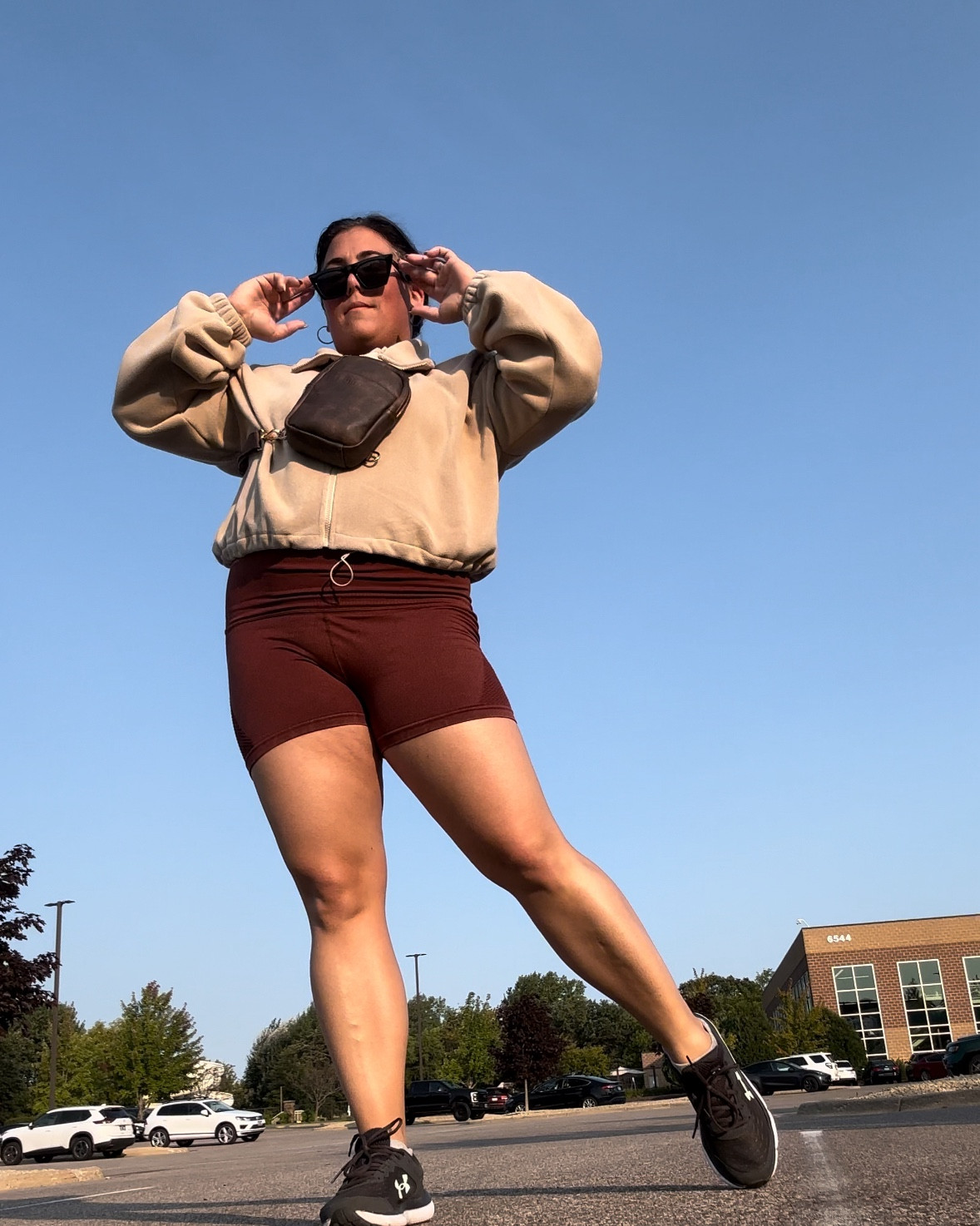 Post-gym morning golden hour ☀️

This outfit is great for transitioning between seasons and activities. From summer to fall and from sweat sesh to running errands.

Full outfit + accessories linked for ya babes 🫶✨

#LTKFitness #LTKMidsize #LTKFindsUnder50