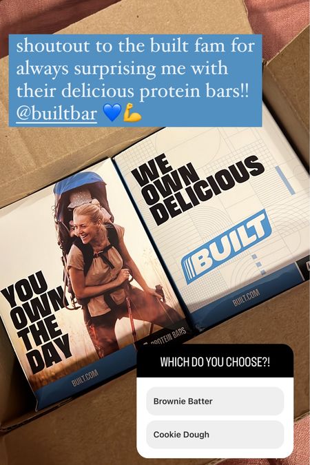 Cookie Dough or Brownie Batter?! Thank you to built for more of these delicious bars! #TheBanannieDiaries #GiftedByBuilt 

#LTKFindsUnder50 #LTKActive #LTKFitness