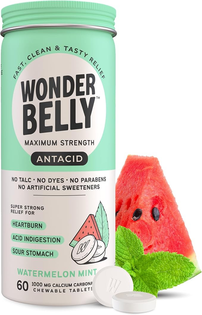 Wonderbelly Antacid, Effective Heartburn and Instant Acid Indigestion Relief, Extra Strength Chew... | Amazon (US)