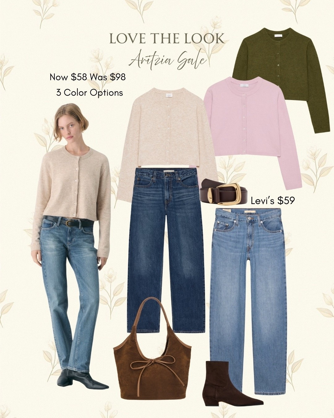 Aritzia sale! Love this sweater 3 color options on sale! 

Levi jeans on sale gray look and fit! Now $59! 🤍

#LTKFindsUnder100 #LTKWorkwear #LTKSaleAlert